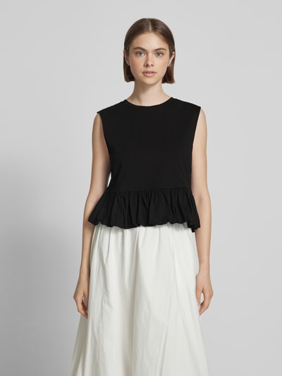 EDITED Tanktop mit ausgestellter Rockpartie Modell 'Davinia' Black 4