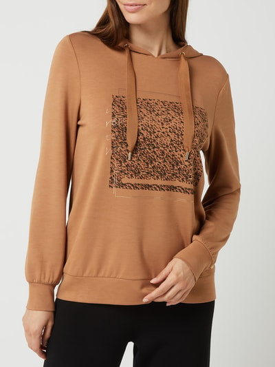 BETTY & CO WHITE Hoodie mit Print  Camel 4