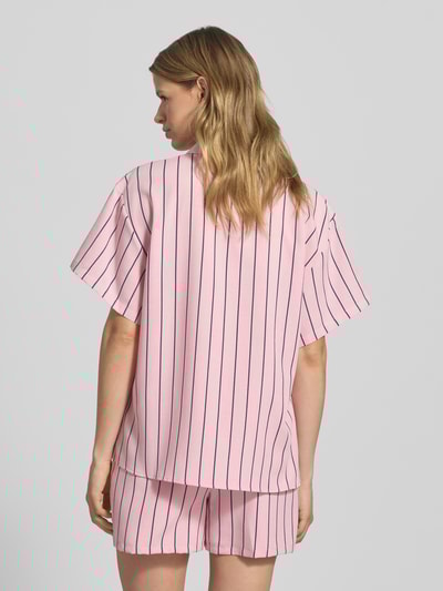 OH APRIL Loose Fit Bluse aus Viskose-Mix mit Knopfleiste Modell 'Mira' Rose 5