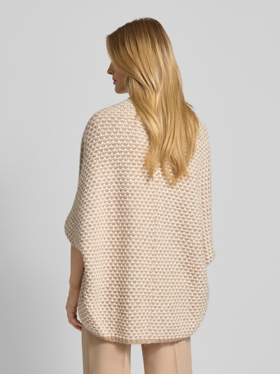 OPUS Poncho mit Knopfverschluss Modell 'Amaryllis boho' Dunkelbraun 5