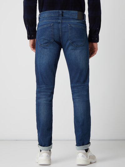 Only & Sons Slim Fit Jeans mit Stretch-Anteil Modell 'Mark' Dunkelblau 5