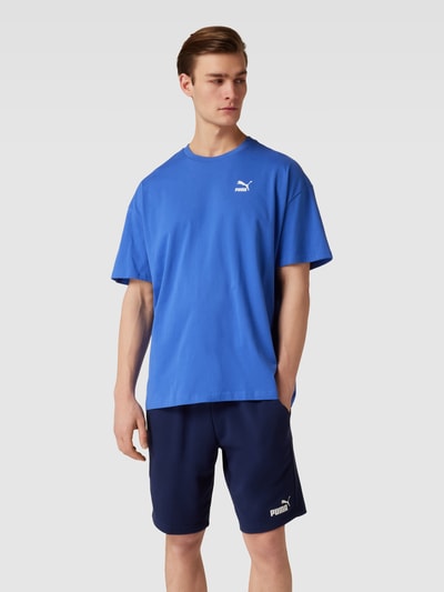 PUMA PERFORMANCE Oversized T-Shirt mit Label-Print Modell 'CLASSICS' Blau 4