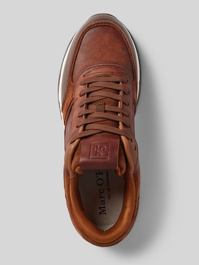 Marc O'Polo Sneakers met vetersluiting, model 'Peter' Cognac - 3