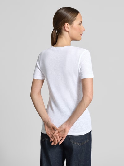 Marc O'Polo Regular Fit T-Shirt aus reiner Baumwolle Weiss 5