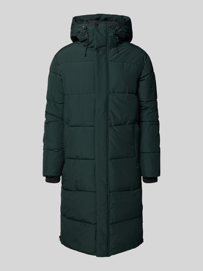 Icepeak Gewatteerde lange jas met capuchon en steekzakken, model 'ARDEK' Olijfgroen - 2