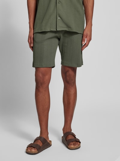 MCNEAL Regular Fit Shorts mit Strukturmuster Khaki 4