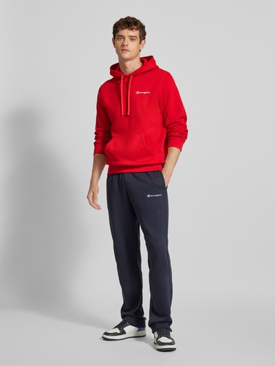 CHAMPION Hoodie met labelstitching Rood - 1