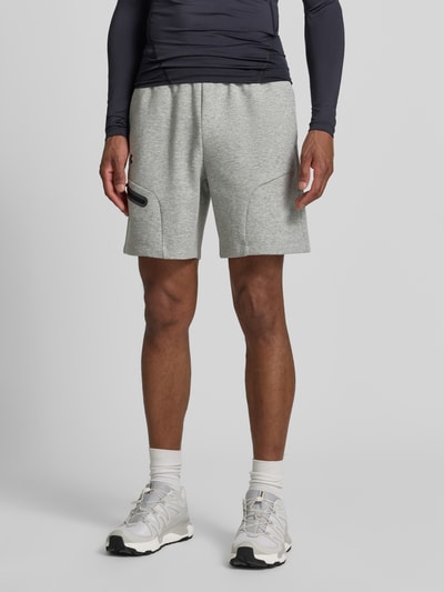 Under Armour Shorts mit Reißverschlusstasche Hellgrau 4