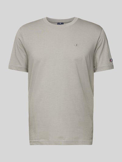 CHAMPION T-Shirt mit Logo-Stitching Dunkelgrau 2