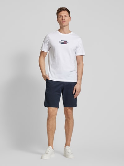 Tommy Hilfiger Relaxed Fit Chinoshorts aus Baumwoll-Mix Modell 'HARLEM' Marine 1