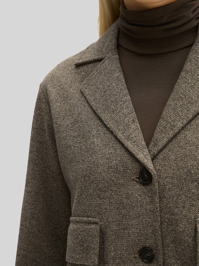 Marc O'Polo Kurzblazer aus Baumwollmix Dunkelbraun 3
