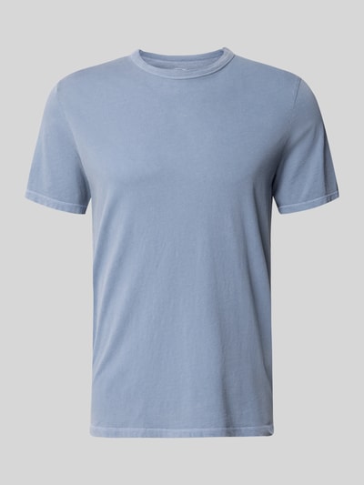 Productfoto, lichtblauw Regular Fit T-shirt met ronde hals model 'Devon' van American Vintage, puur katoen, heren, ruglengte maat M 71 cm