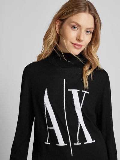 ARMANI EXCHANGE Wollpullover mit Rollkragen Black 3