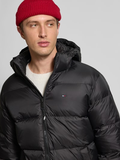 Tommy Jeans Regular Fit Daunenmantel mit Logo-Stitching Black 3