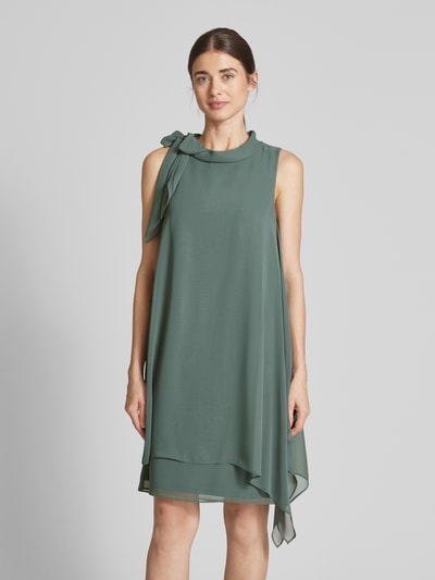 Vera Mont Knielanges Cocktailkleid mit Knotendetail Gruen 4