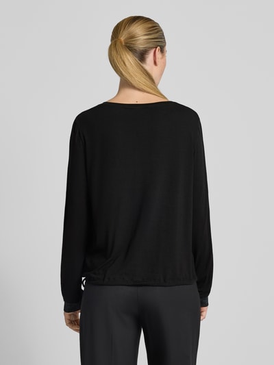 ZABAIONE Blusenshirt mit Rundhalsausschnitt Black 5
