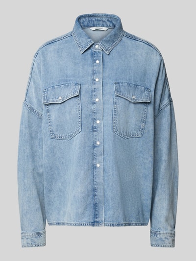 Mustang Overhemdblouse met drukknoopsluiting, model 'Ruby' Jeansblauw - 2