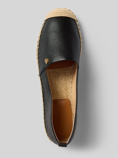 Lauren Ralph Lauren Espadrilles aus Leder mit Logo-Detail Modell 'CAMERYN' Black 3