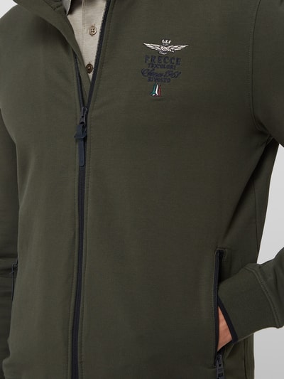 Aeronautica Militare Sweatjacke mit Reißverschlusstaschen  Dunkelgruen 3