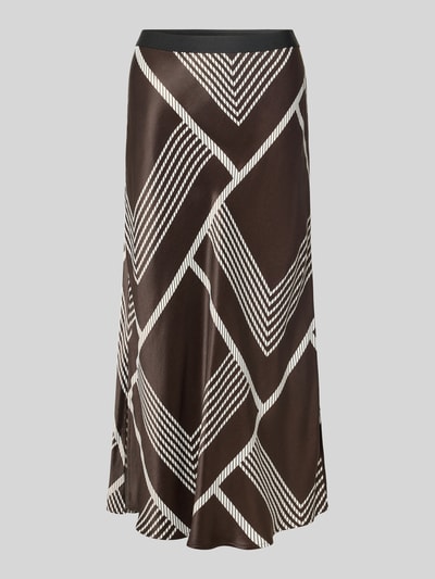 Someday Spódnica midi z czystej wiskozy model ‘Odini’ Ciemnobrązowy 2