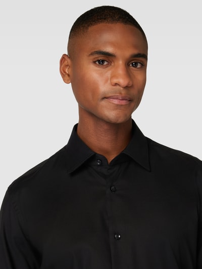 BOSS Regular Fit Business-Hemd mit Kentkragen Modell 'Joe' Black 3