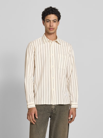 Marc O'Polo DENIM Regular Fit Freizeithemd aus reiner Baumwolle Offwhite 4