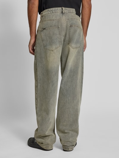 Don´t Waste Culture Wide Fit Jeans mit gelegten Falten Modell 'Ysolde' Hellgrau 5