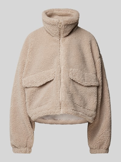 Only Oversized Jacke aus Teddyfell 'SOL' Sand 2