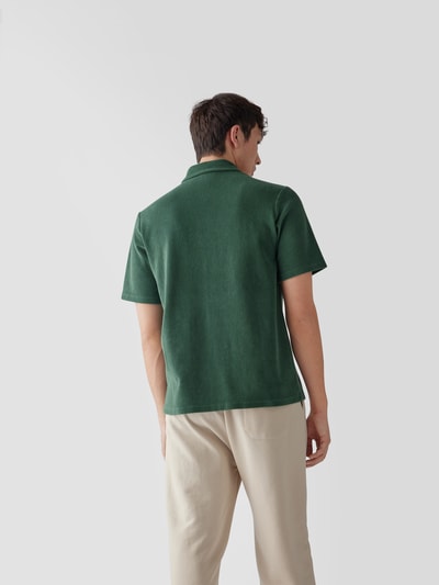 WOOD WOOD Poloshirt mit Label-Stitching Gruen 5