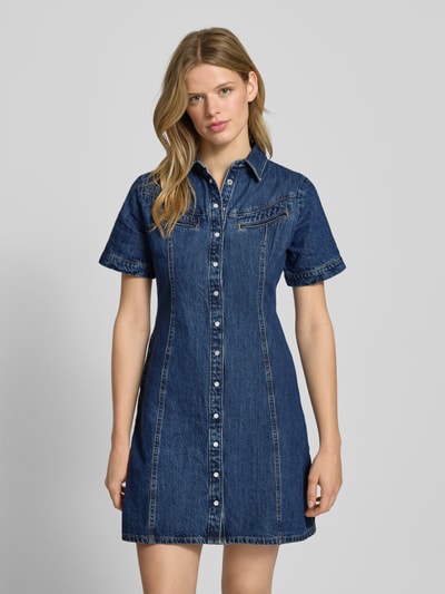 Levi's® Mini-jeansjurk met overhemdkraag Jeansblauw - 4