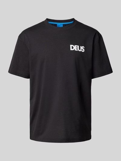 DEUS EX MACHINA T-shirt z nadrukiem z logo Czarny 2