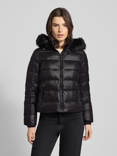 Tommy Hilfiger Kurtka puchowa o kroju slim fit z efektem błyszczącym BLACK 4