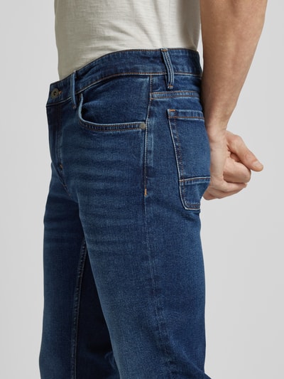 Marc O'Polo Shaped fit jeans in 5-pocketmodel, model 'Sjöbo' Marineblauw - 3