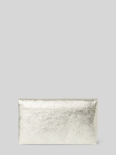 Abro Leren clutch met applicatie Metallic beige - 4