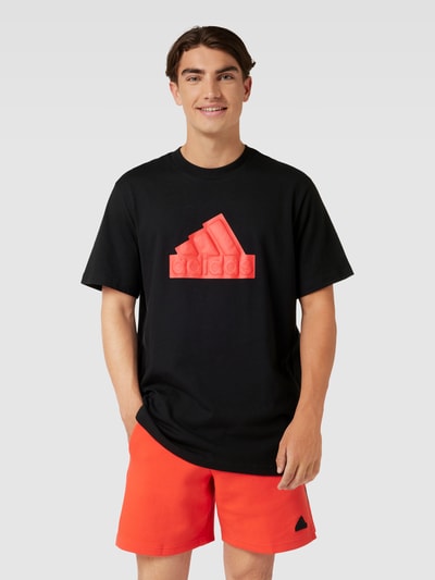 ADIDAS SPORTSWEAR T-shirt met labeldetail Zwart - 4