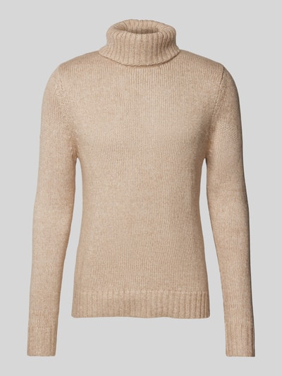 Superdry Strickpullover mit Rollkragen und Viskose-Anteil Beige 2