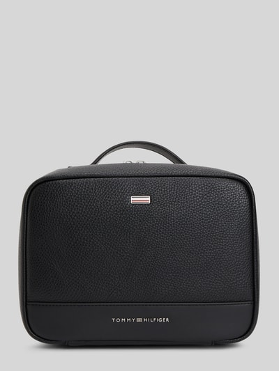 Tommy Hilfiger Kulturbeutel mit Logo-Applikation BLACK 1