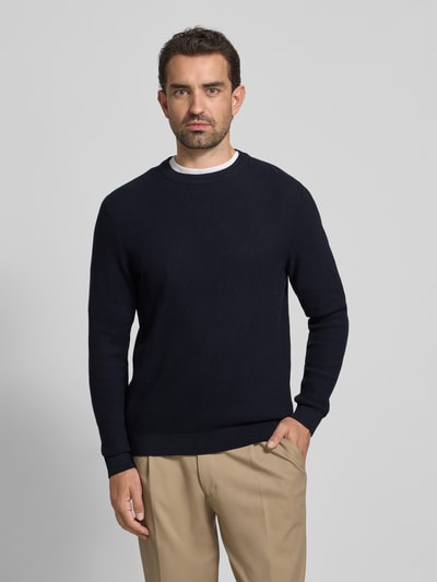MCNEAL Strickpullover mit gerippten Abschlüssen Marine 4