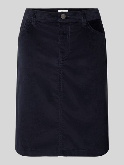 s.Oliver RED LABEL Uitlopende minirok in ribcordlook Marineblauw - 2