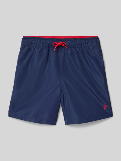 Polo Ralph Lauren Teens zwembroek met gestikt logo Marineblauw - 1