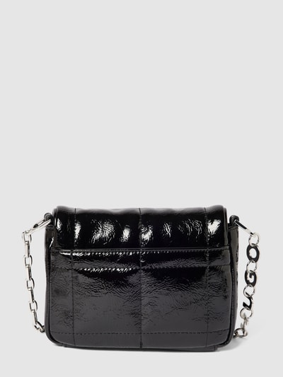 HUGO Handtasche mit kurzem Henkel in metallic Modell 'PAULA' Black 4