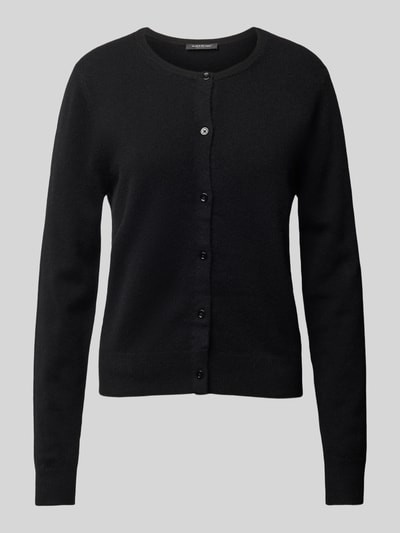 S.Marlon Kaschmircardigan mit Rundhalsausschnitt BLACK 2