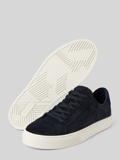 Marc O'Polo Sneakers met vetersluiting Marineblauw - 4