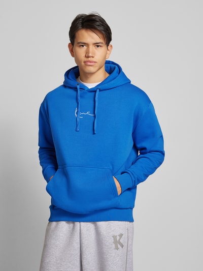 KARL KANI Hoodie mit Label-Stitching Royal 4