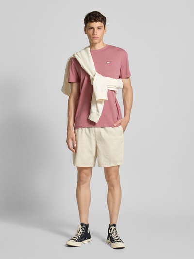 Tommy Jeans Regular fit T-shirt van puur katoen Koraal - 1