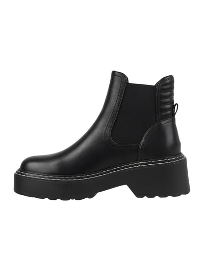 Only Chelsea Boots in Leder-Optik Modell 'Bossi' Black 4