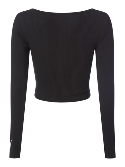 PUMA PERFORMANCE Cropped Shirt mit Rippenstruktur  Black 3