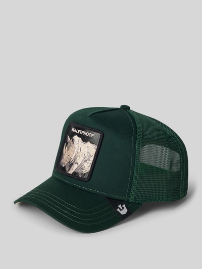 GOORIN BROS. Trucker Cap mit Motiv-Patch Modell 'The Bulletproof Rhino' Dunkelgruen 1