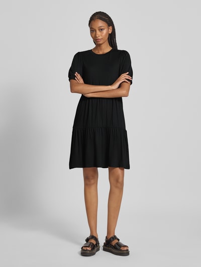 PIECES vrijetijdsjurk met all-over motief model 'NALA' Zwart - 1