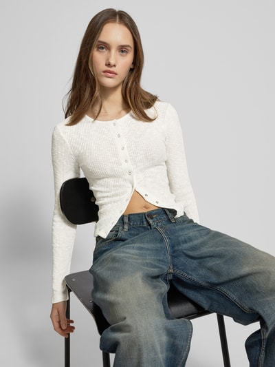 Gina Tricot Shirt met lange mouwen met boothals Offwhite - 3